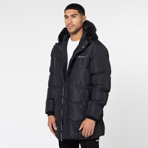 Velrenne faux-fur hood puffer parka