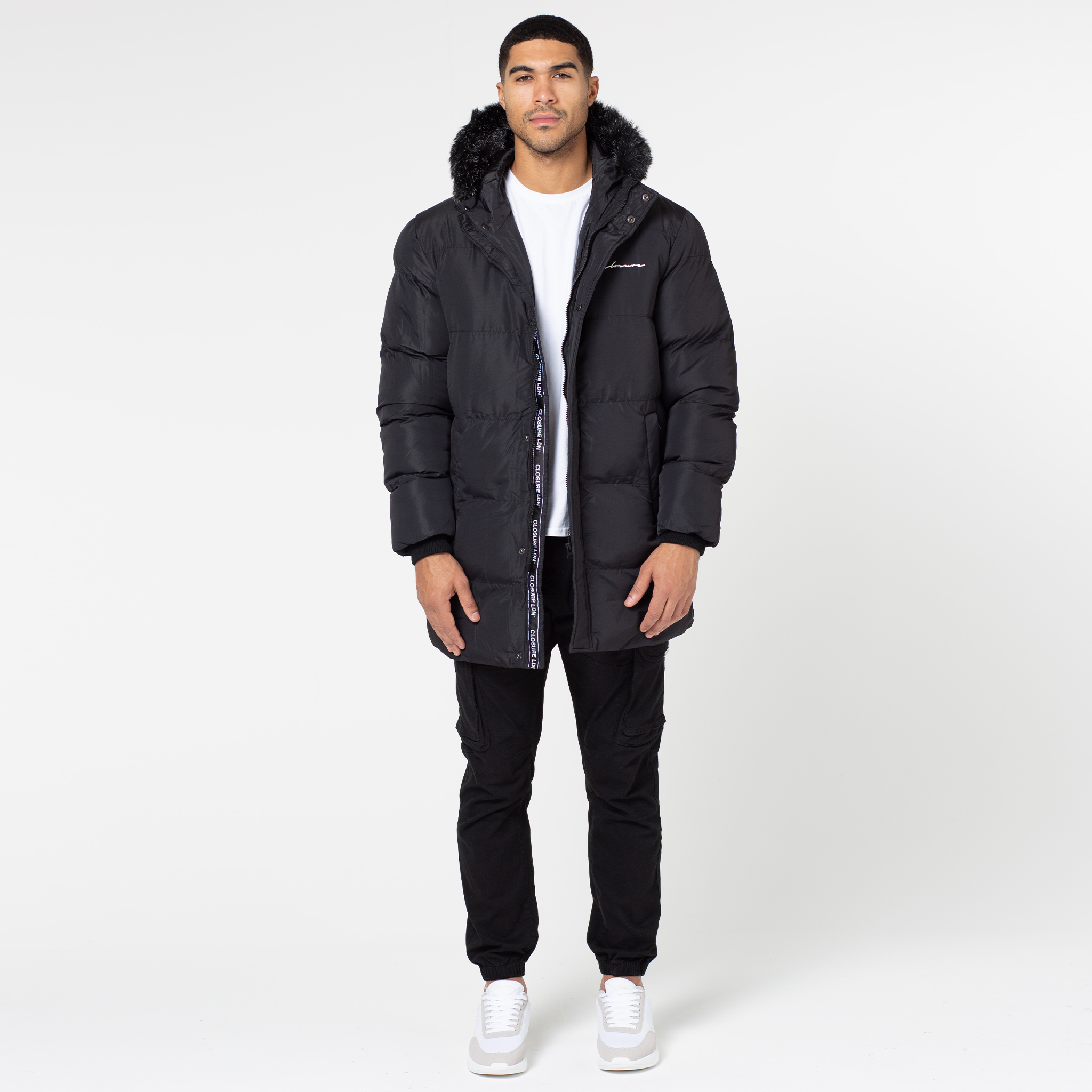 Velrenne faux-fur hood puffer parka