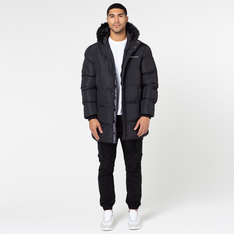 Velrenne faux-fur hood puffer parka