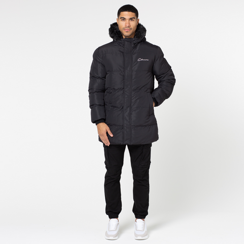Velrenne faux-fur hood puffer parka