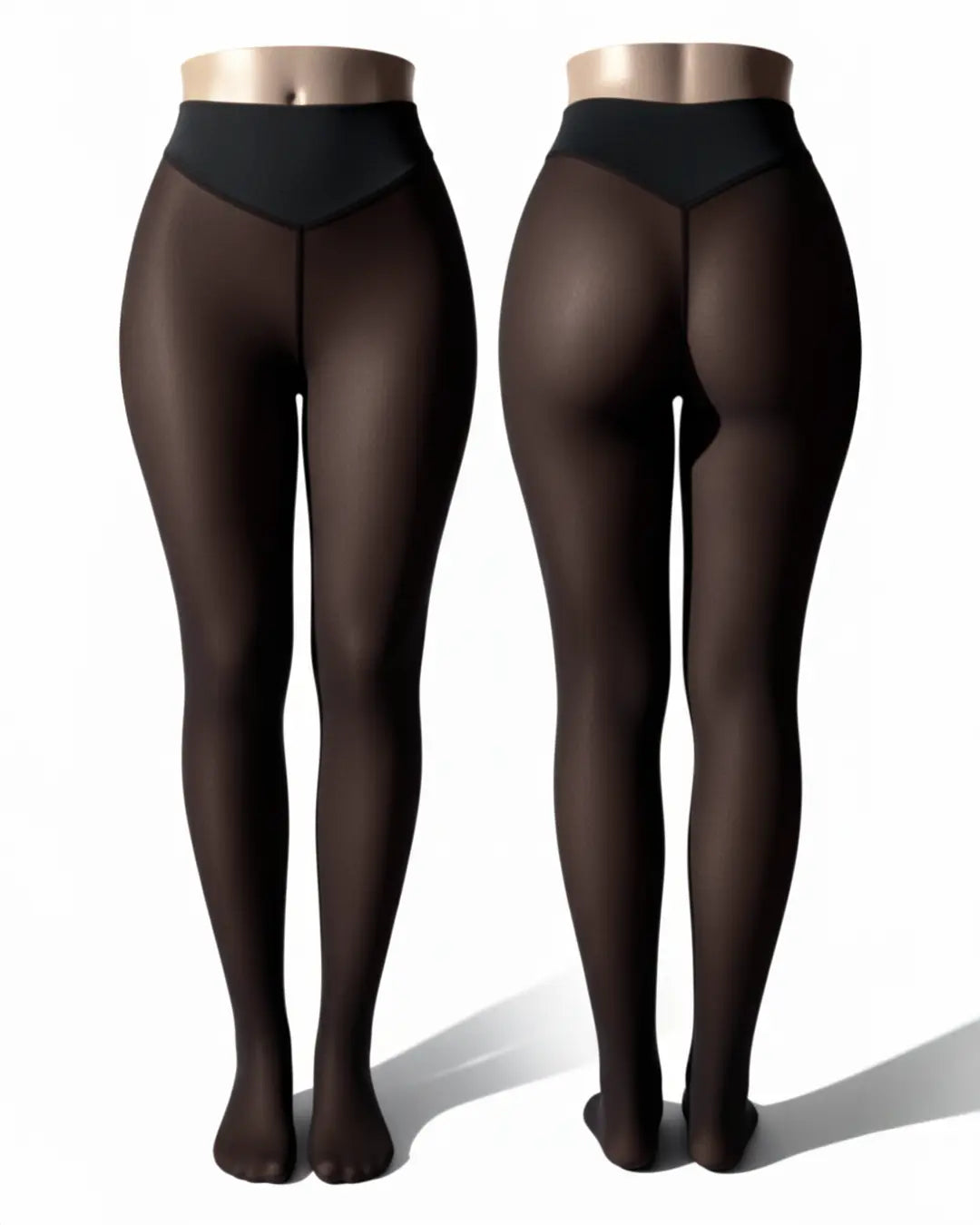Velrenne fleece-lined thermal tights