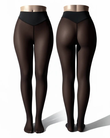 Velrenne fleece-lined thermal tights