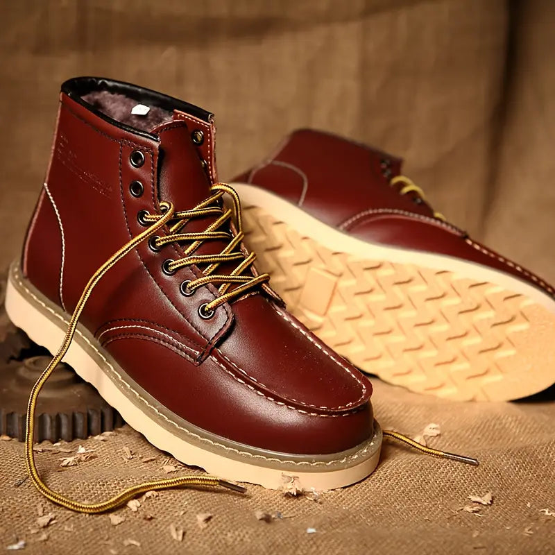 The Velrenne™ Harrison Fleece-Lined Retro Boots