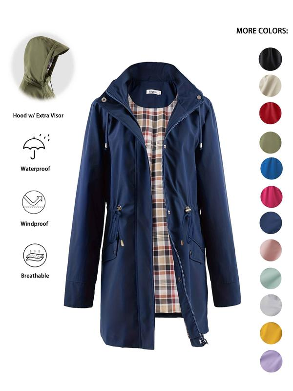 Women's Lightweight Waterproof Rain Jacket