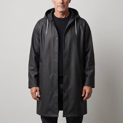 The Velrenne™ DryGuard Long Hooded Raincoat