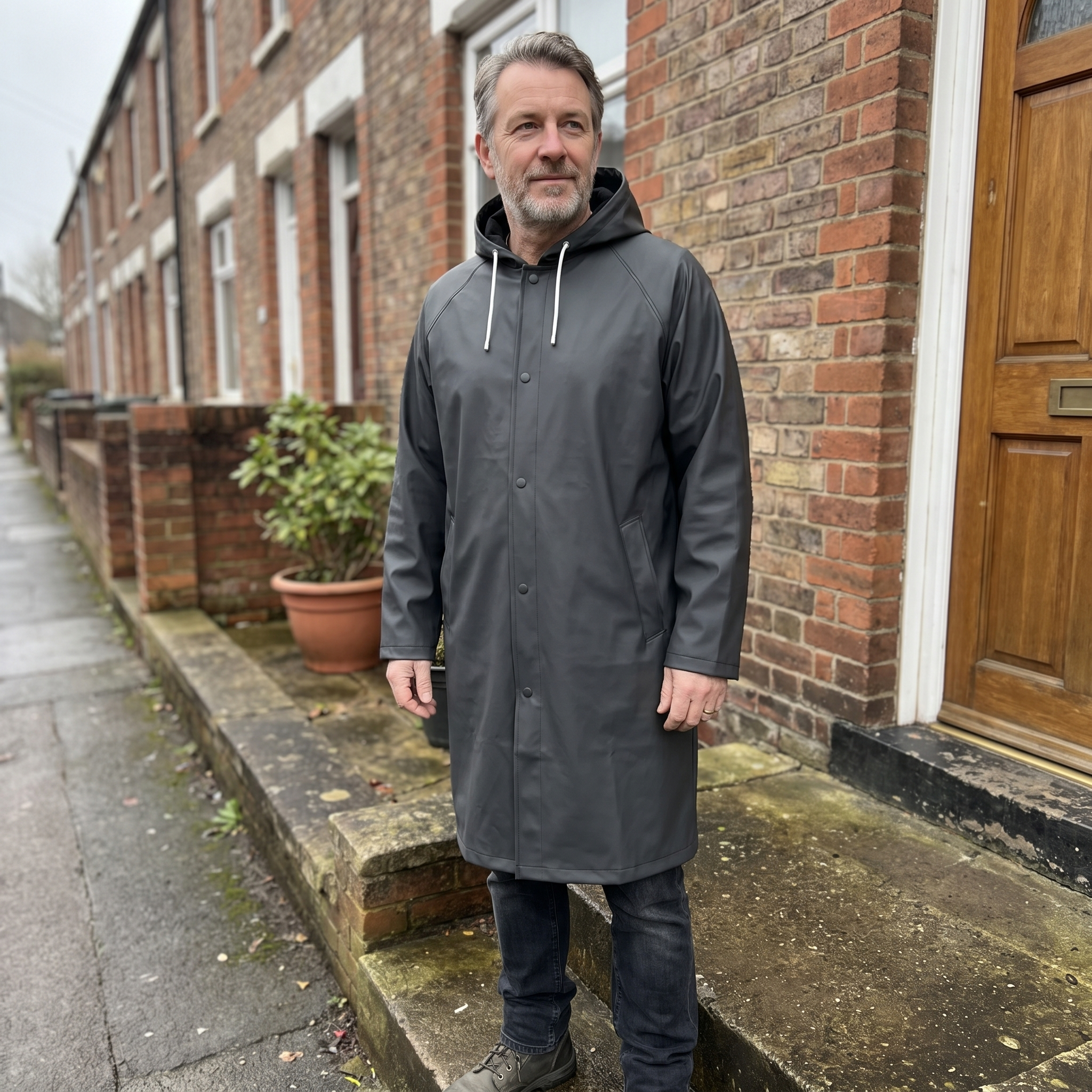 The Velrenne™ DryGuard Long Hooded Raincoat