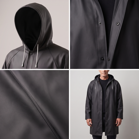 The Velrenne™ DryGuard Long Hooded Raincoat