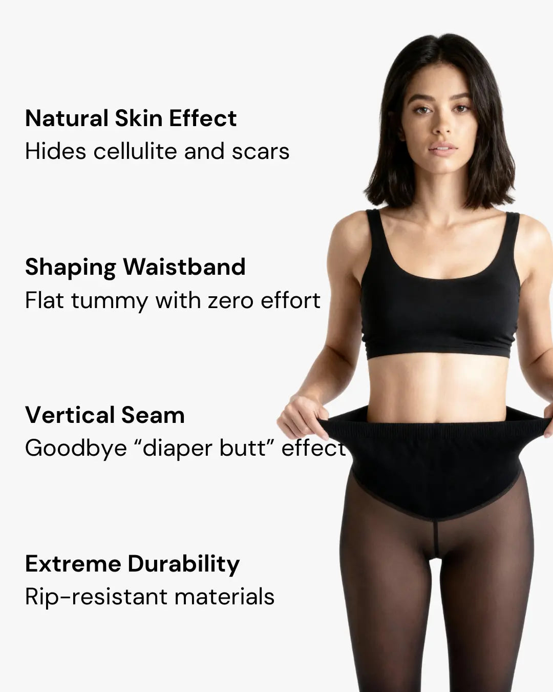 Velrenne fleece-lined thermal tights