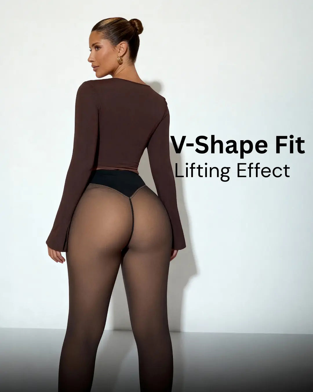Velrenne fleece-lined thermal tights