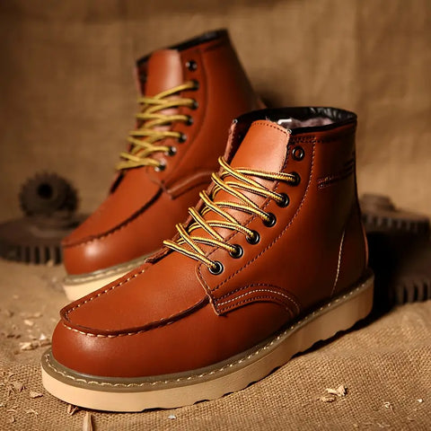 The Velrenne™ Harrison Fleece-Lined Retro Boots