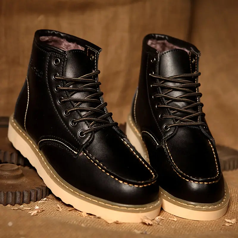 The Velrenne™ Harrison Fleece-Lined Retro Boots