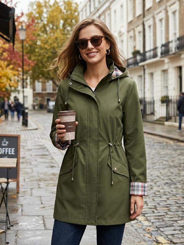 Women's Lightweight Waterproof Rain Jacket