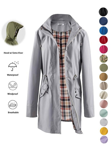 Women's Lightweight Waterproof Rain Jacket
