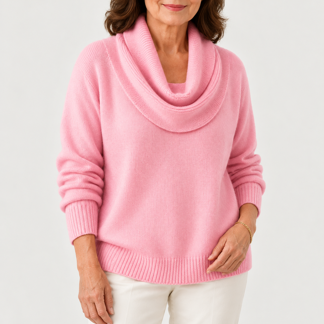 The Velrenne™ Carys Soft Cowl Neck Jumper