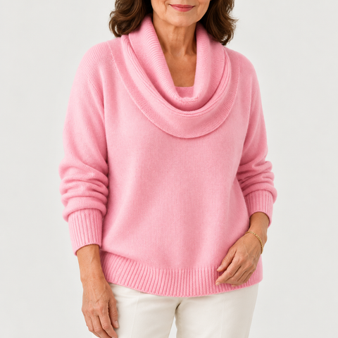 The Velrenne™ Carys Soft Cowl Neck Jumper