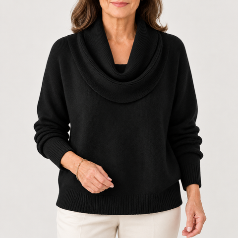 The Velrenne™ Carys Soft Cowl Neck Jumper
