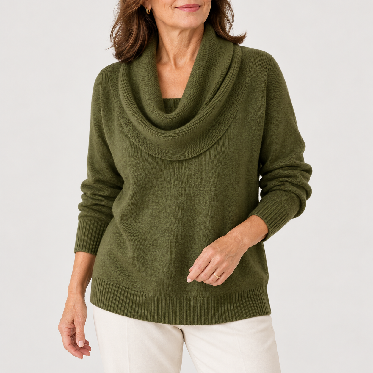 The Velrenne™ Carys Soft Cowl Neck Jumper