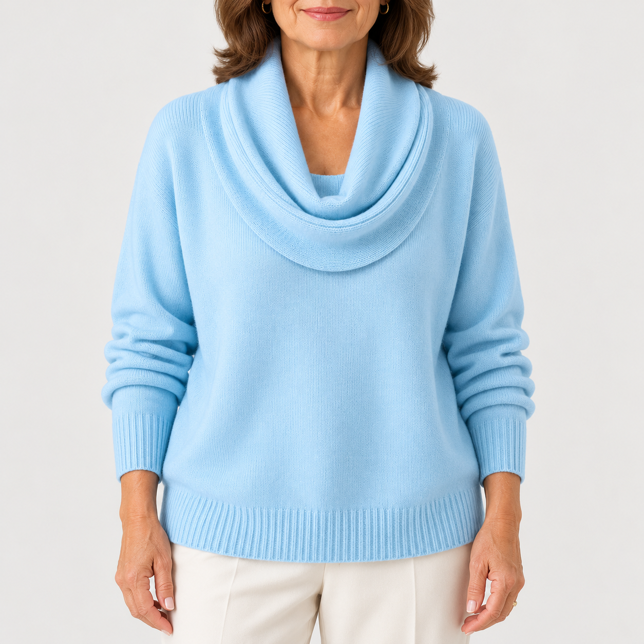 The Velrenne™ Carys Soft Cowl Neck Jumper
