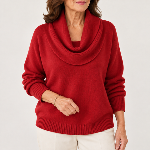 The Velrenne™ Carys Soft Cowl Neck Jumper