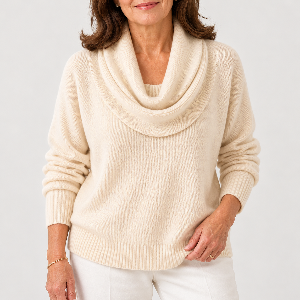 The Velrenne™ Carys Soft Cowl Neck Jumper