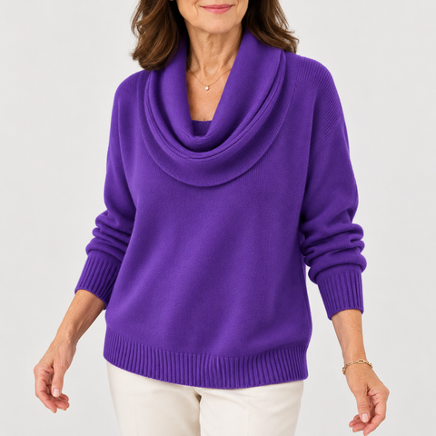 The Velrenne™ Carys Soft Cowl Neck Jumper