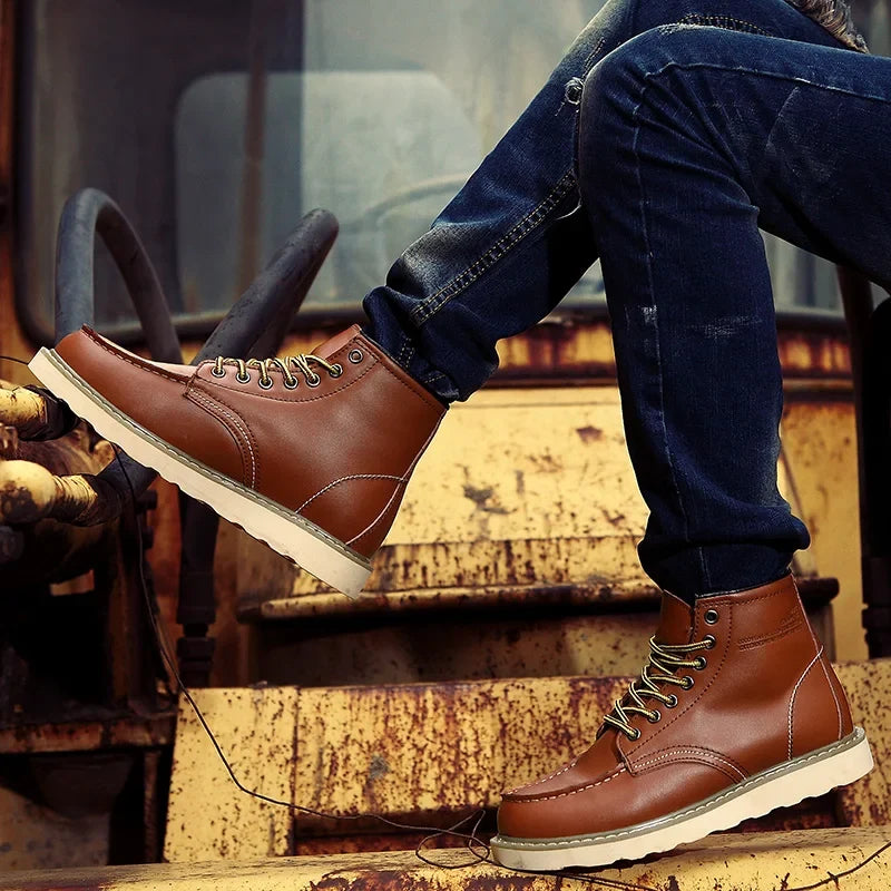 The Velrenne™ Harrison Fleece-Lined Retro Boots