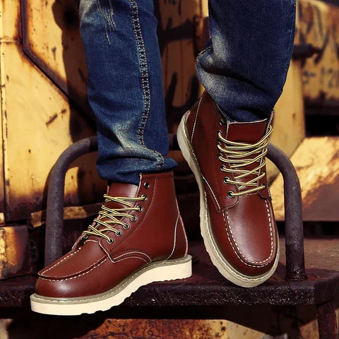 The Velrenne™ Harrison Fleece-Lined Retro Boots