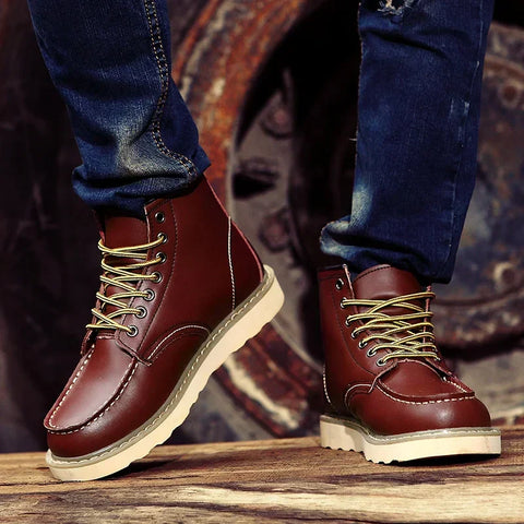 The Velrenne™ Harrison Fleece-Lined Retro Boots