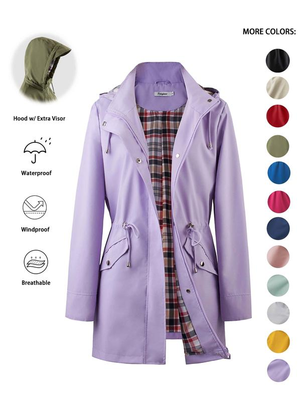 Women's Lightweight Waterproof Rain Jacket