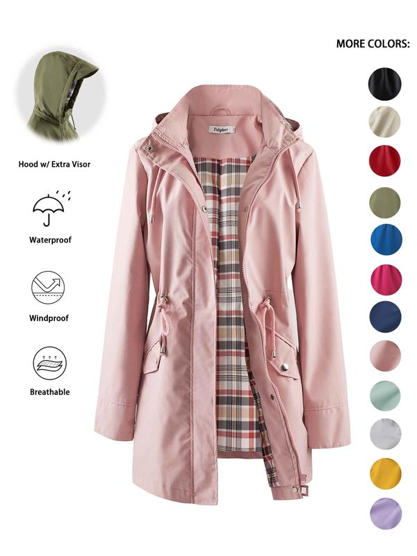 Women's Lightweight Waterproof Rain Jacket