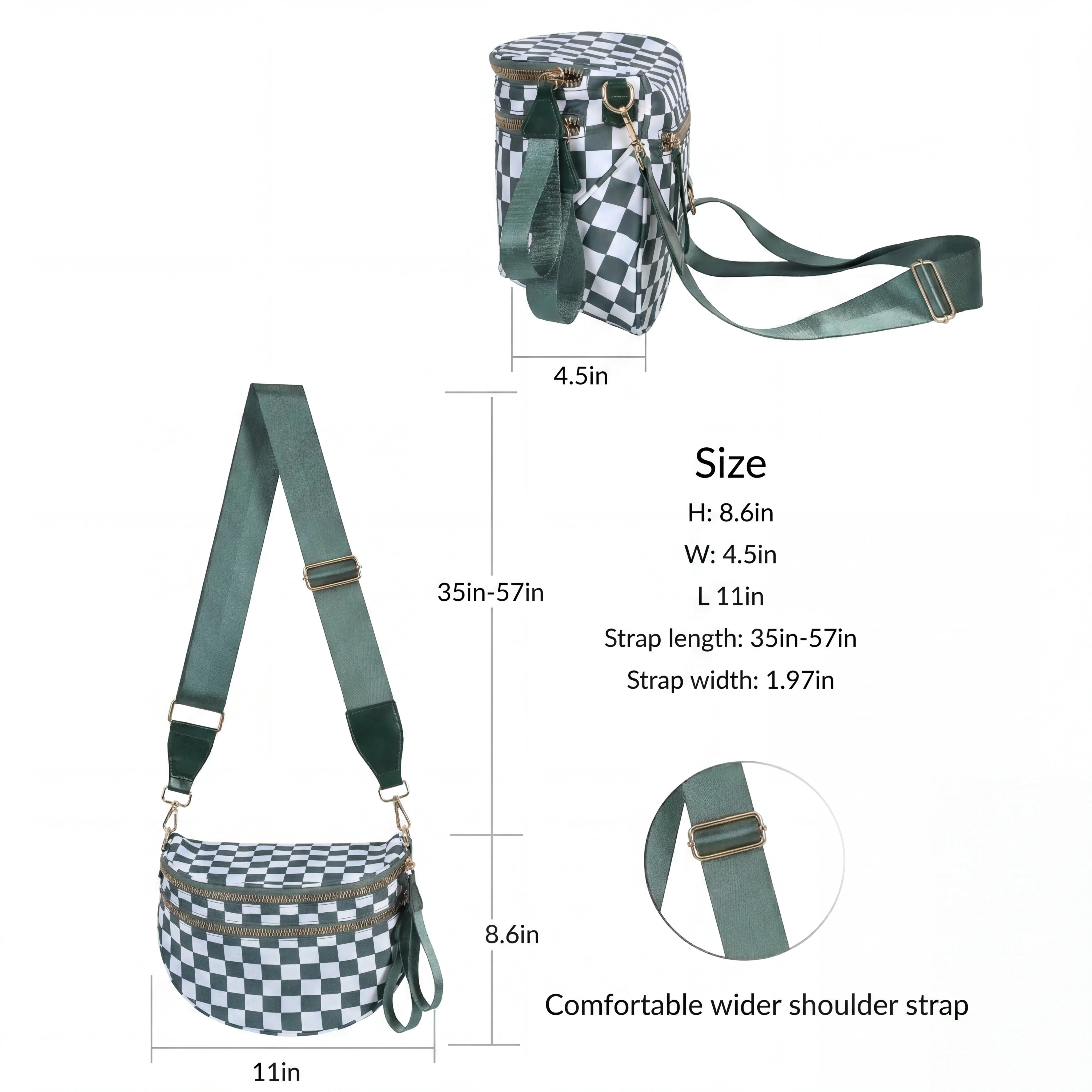 Velrenne roomy crossbody bag