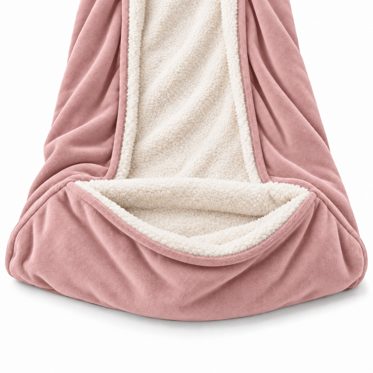 Velrenne heated wearable blanket with sleeves and foot pocket