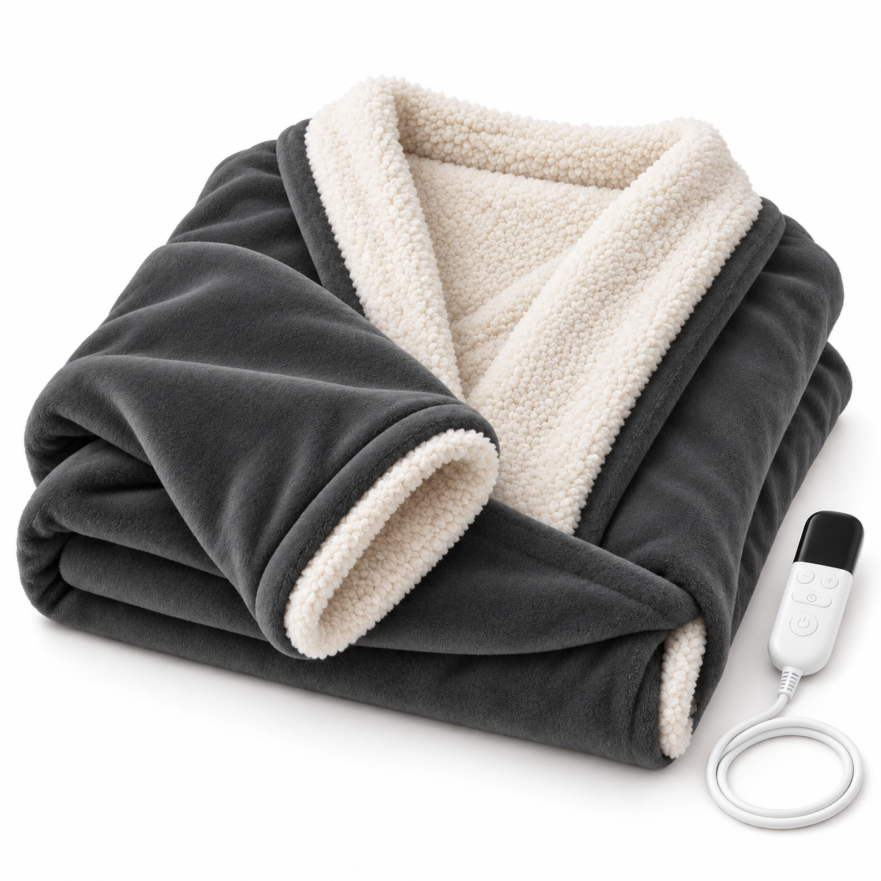 Velrenne heated wearable blanket with sleeves and foot pocket