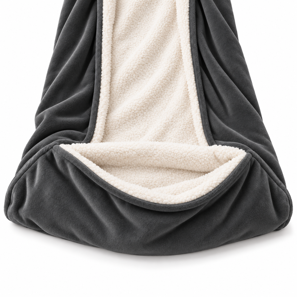 Velrenne heated wearable blanket with sleeves and foot pocket