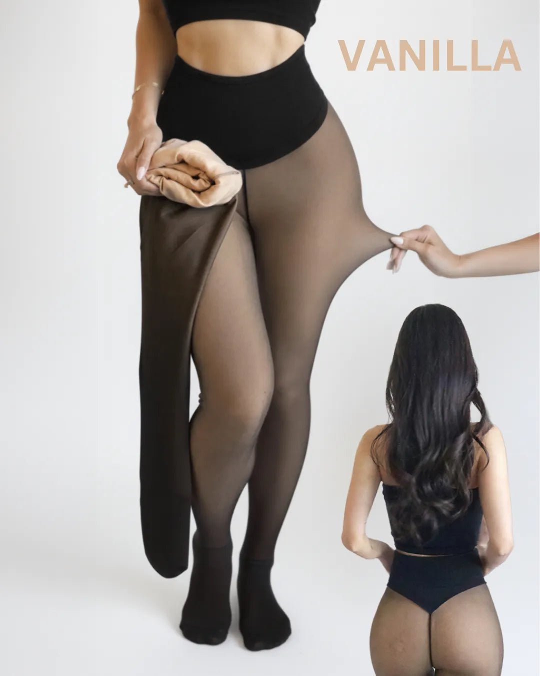 Velrenne fleece-lined thermal tights